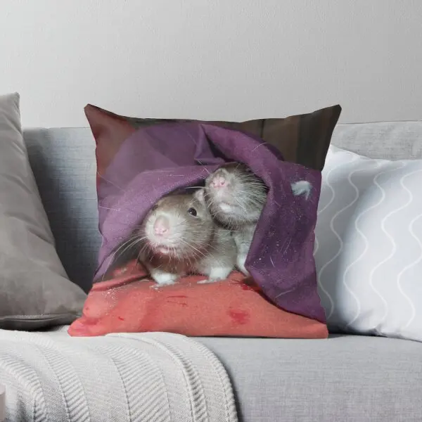 

Hidden Rats Printing Throw Pillow Cover Fashion Square Office Hotel Cushion Case Anime Decor Soft Wedding Pillows not include