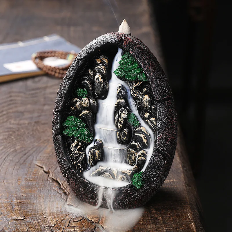 С 20 конусами дзен благовония дракон из смолы украшение для дома горелка