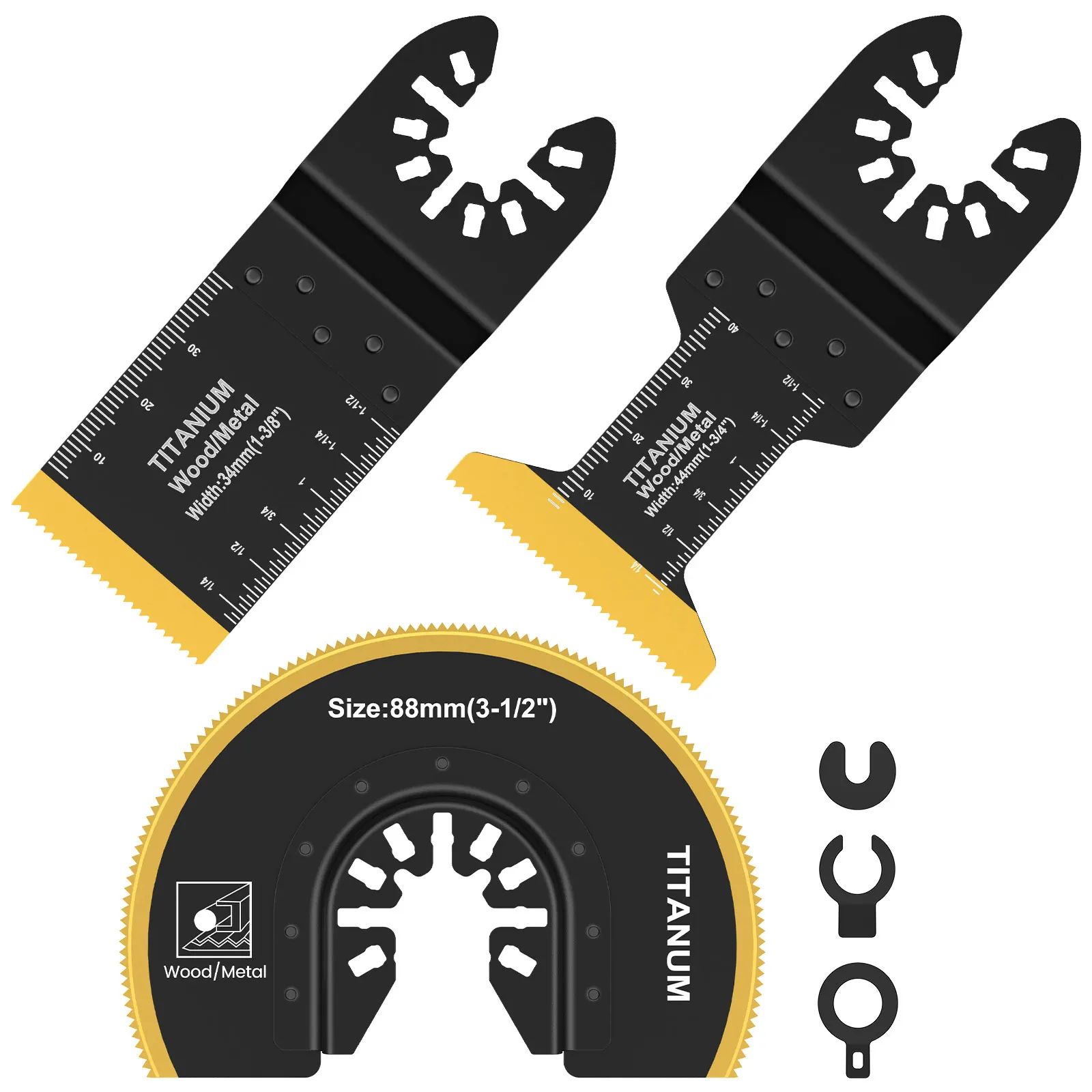 

3 шт., универсальные полукруглые лезвия из титана