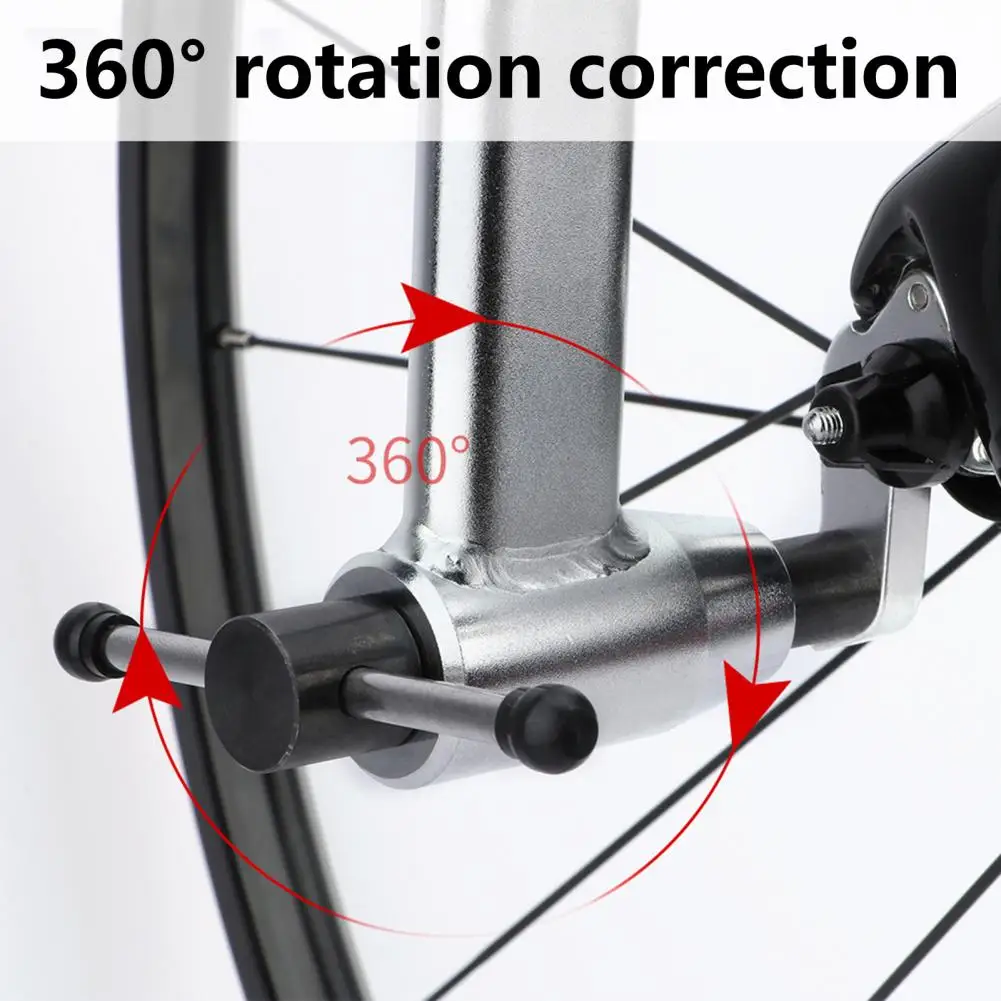 

Derailleur Hanger Aligner 360 Degree Rotation Silver Color Measurement Bike Tail Hook Corrector for Mountain Bike