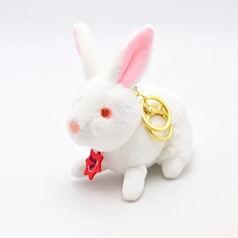 

New simulation rabbit lifelike doll fashione pendant decoration soft keychain christmas birthday couple cute gift
