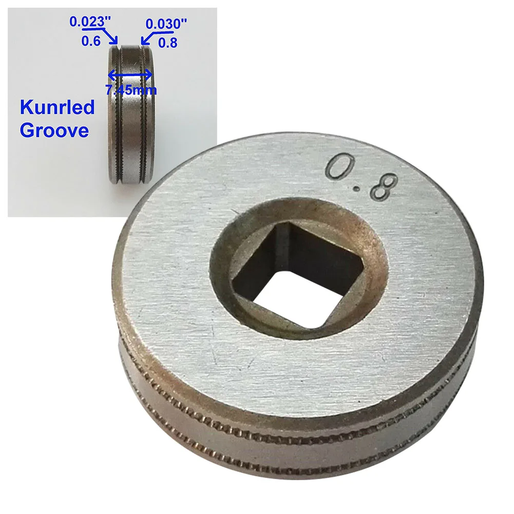 

Приводной ролик Mig Сварочная проволока в сборе 0,6-0,8 Kunrle-Groove 023-.030, детали для подшипников, сварочного оборудования, Ширина 7,5 мм