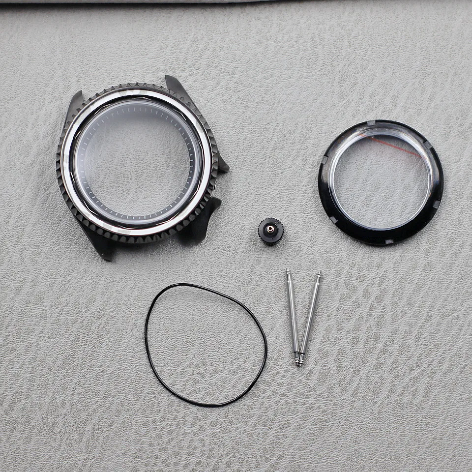 Retrofitting NH35 42mm Watch Case Table SK007A Abalone Case Mechanical Table Retrofitting Case Diving Watch Case Assembly