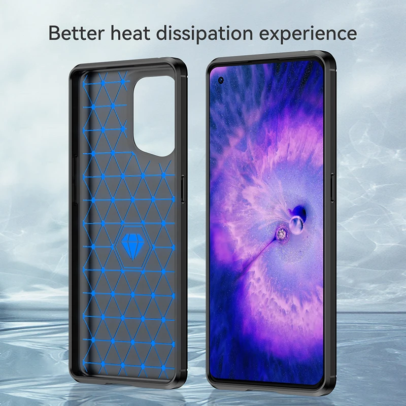 For OPPO Find X5 Case For Find X5 Cover Coque Shockproof Soft Silicone TPU Protective Bumper For OPPO Find X5 Fundas 6.55 inch