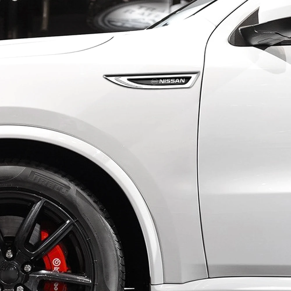 2 шт. 3D-наклейки для Nissan Nismo Tiida Duster Logan DACIA Sandero Fluence Qashqai