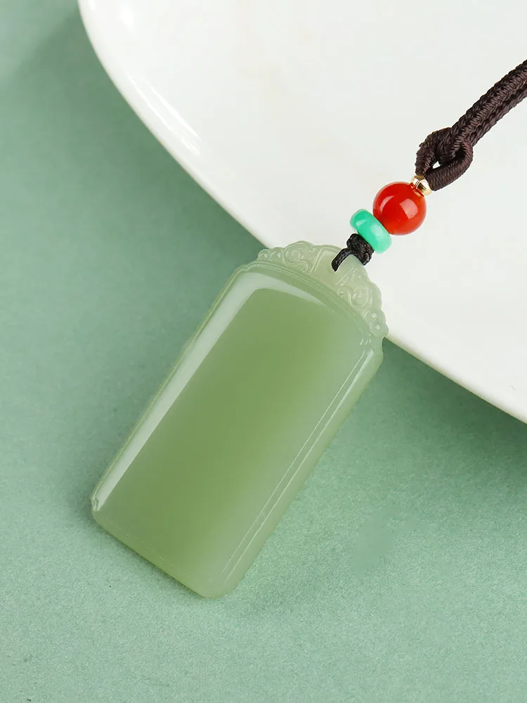 Подвеска из натурального нефрита пин-Ву Ши для мужчин и женщин ювелирные изделия