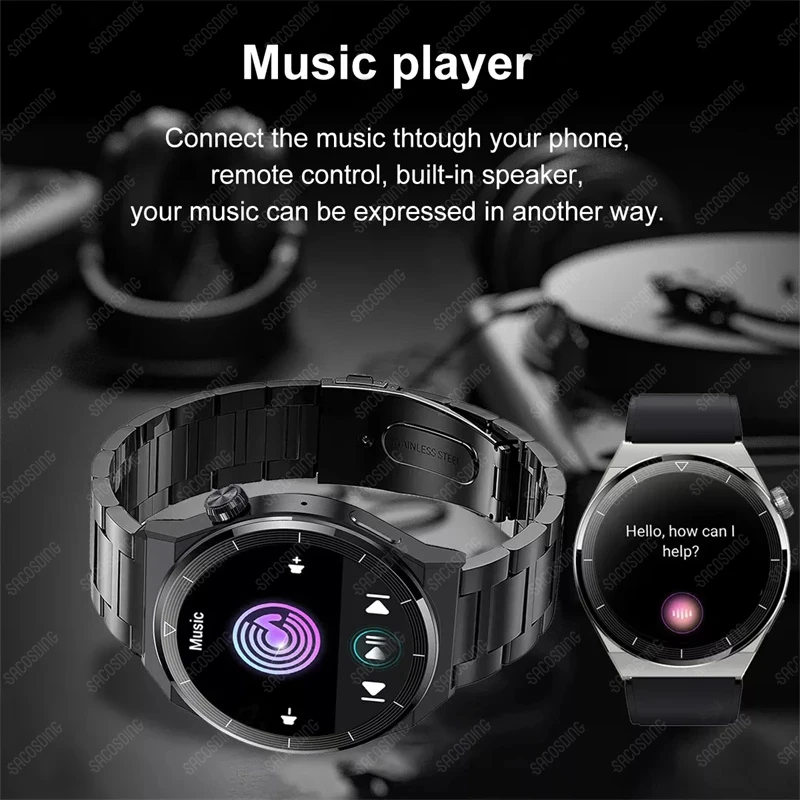 2024 Смарт-часы для мужчин 390*390 AMOLED 1 36 "специальный циферблат Bluetooth вызов
