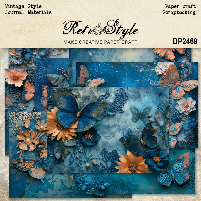 Panalisacraft 8 листов Размер A5 винтажный стиль скрапбукинг Узорчатая бумага необычная