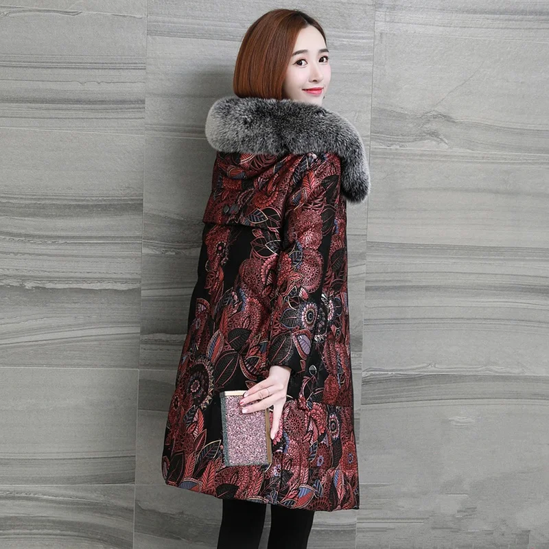

Winter Autumn Women Hooded High quality Faux fur New Fashion Warm Thicken Pockets Female Fox Real Fur Coats CY542