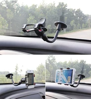 flexible 360 degree phone car holder mount windshield mobile phone holder rearview mirror bracket universal gps car stand