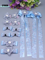 wholesale new ribbon hair clips for girls silk hairpins cute barrettes hanfu hair accessory womens hair accessories s09 1