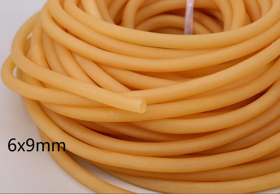 Эластичный резиновый шланг 6x9 мм медицинская латексная трубка эмульсионная LTE-F