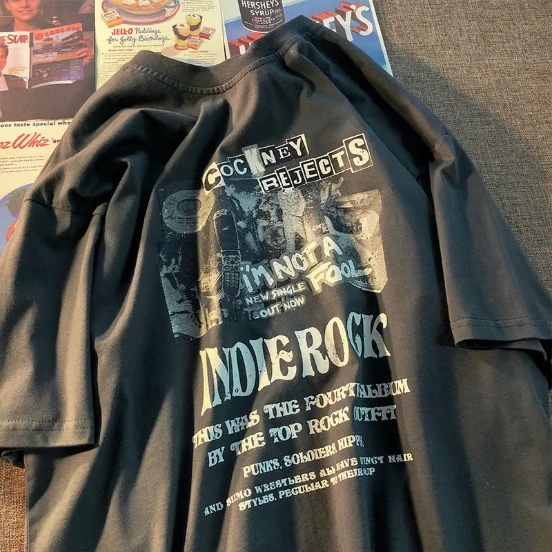 

Y2k Emo Women Men Summer Vintage Streetwear Tshirt Aesthetic Alt Gothic Fairy Grunge Short Sleeved T-shirt Top Plus Size Clothes