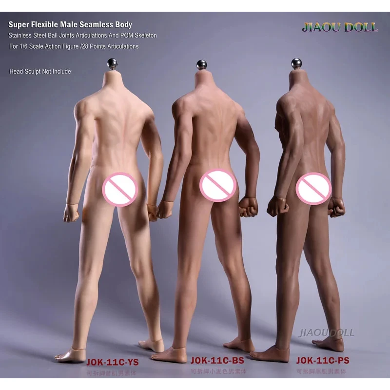 Кукла JIAOU масштаб 1/6 JOK-11C тело солдата мышцы 12 дюймов мужской супер гибкий