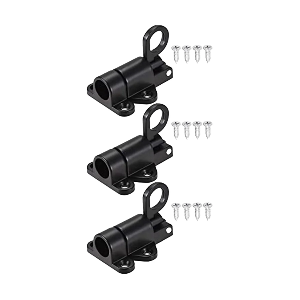 

Automatic Deadbolt Lock, Door Lock, 3 Pcs with Screw Spring Lock for Windows, Wooden Doors, Cabinet Doors, Garden Doors