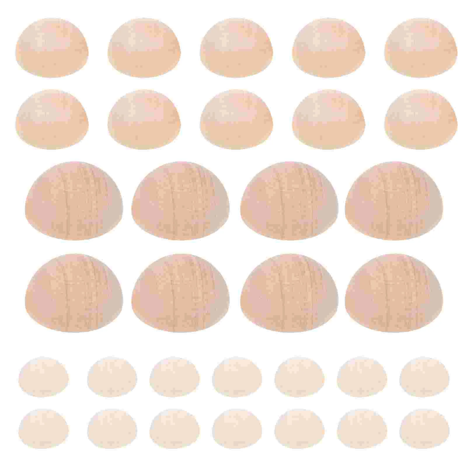 

150Pcs Wooden Beads Half Wood Half Beads Half Wood Bead Diy Craftes Material