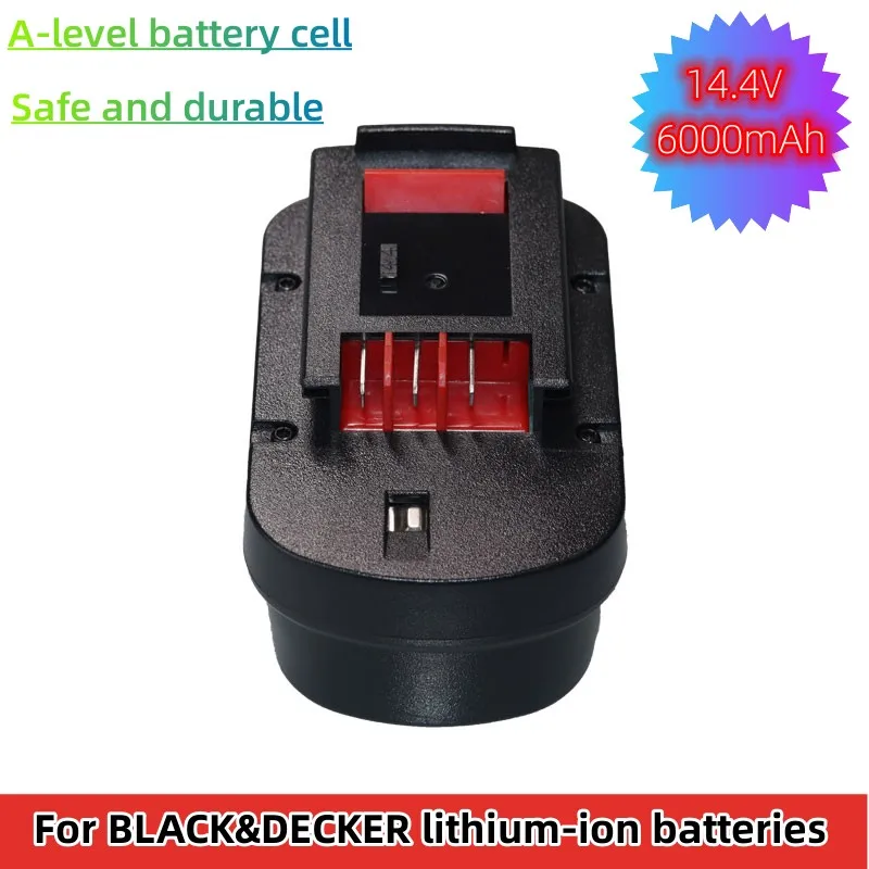 

14.4V 4000mAh~6000mAh For BIack & Decker Electric Tools Battery Replacement FSB14 BD1444L HPD14K-2 Etc