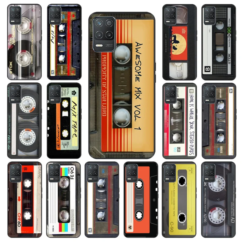 

Original Retro Cassette Tape Phone Case for OPPO Realme 8 7 6 6Pro 7Pro 8Pro 6i 5i C3 C21 C21Y C11 C15 C20 C25 X3 SuperZoom