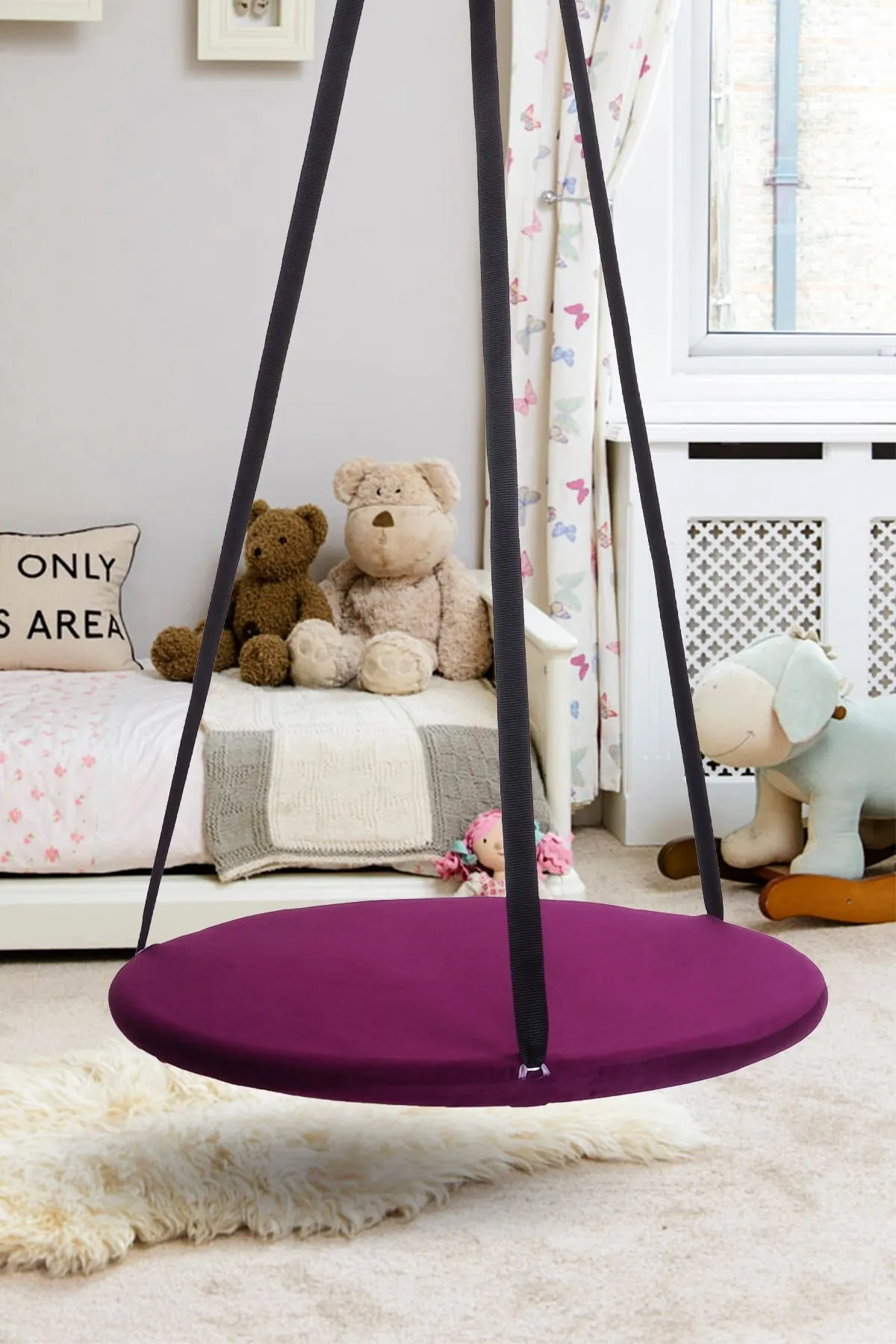 

Swing Large Size Ceilling Suspended Swing For Adult Child Swing Best Selling Product of 2021 Make Your Home Fun