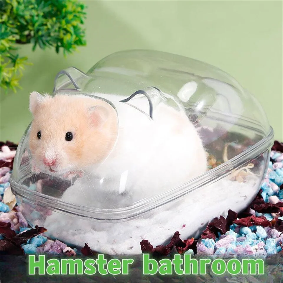 

Hamster Bathroom Hamster Sand Bath Mouse Room Hamster Toilet Cage Box Transparent Guinea Pig Hamster Cage Hamster Accessories