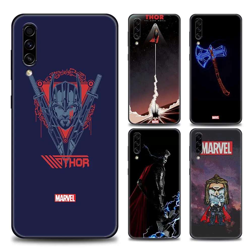 

Phone Case for Samsung A10 A20 A30 A30s A40 A50 A60 A70 A80 A90 5G A7 A8 2018 Case Soft Silicone Cover Marvel Thor Avengers Hero