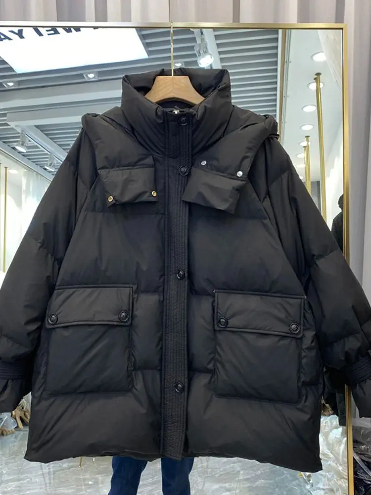 New Women Thick Down Jacket White Duck Down Jackets Winter Warm Coats And Parkas Female Outwear