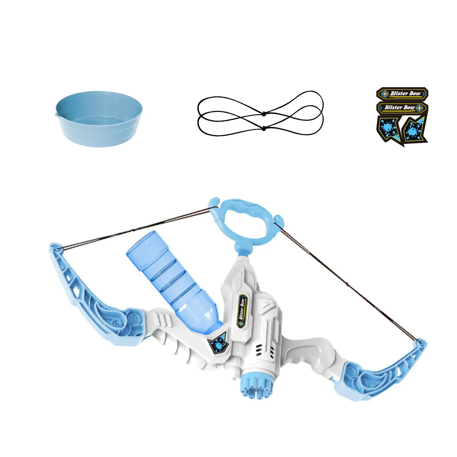

Bow Shape Bubble Machine 2 In 1 Automatic Shooting Bubble Toy Easy To Use Great Summer Gift For Boys And Girls