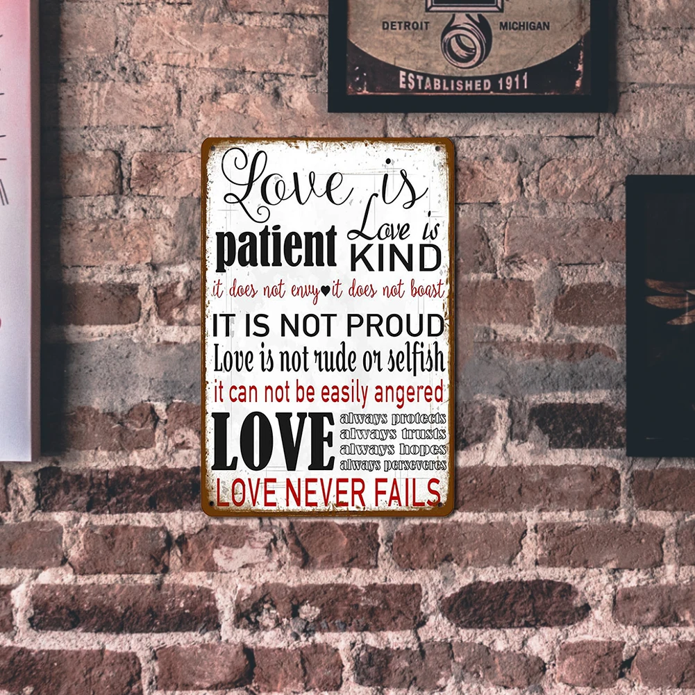 

Letter Rules Plaque Protected Metal Tin Sign Drawing Metal Painting Tin Home Art Poster Bedroom Sign Decor Supplies