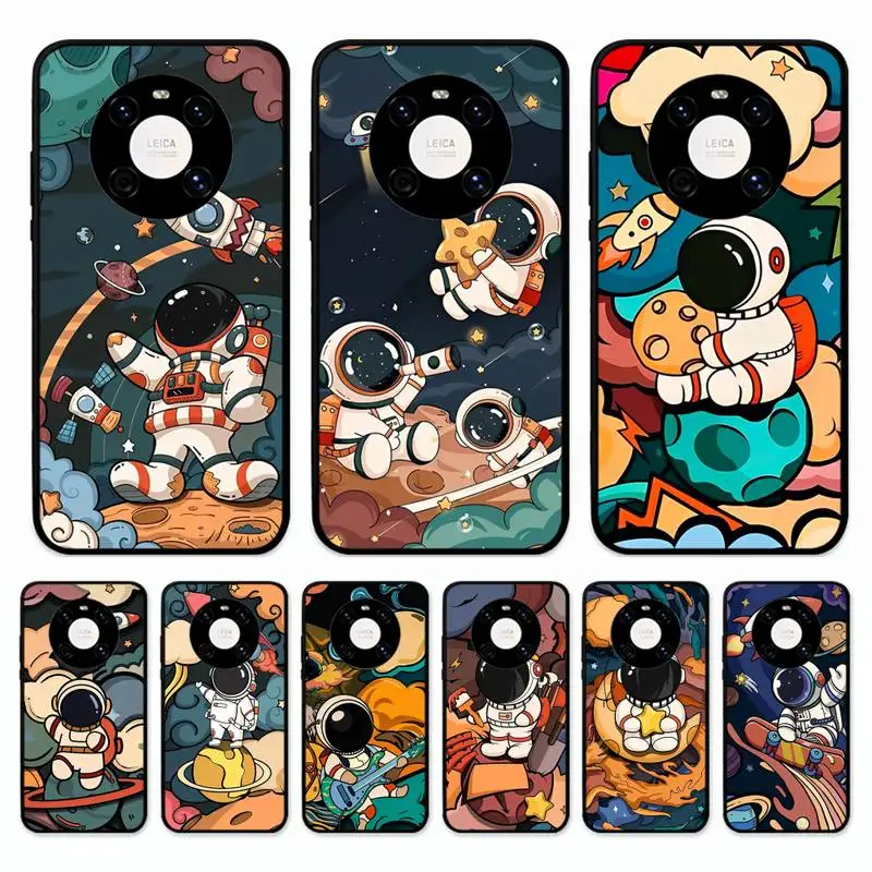 

Astronaut Phone Case for Huawei Mate 20 10 9 40 30 lite pro X Nova 2 3i 7se
