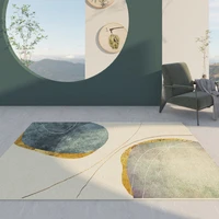 abstract art high end living room carpets modern green chinese style carpet household sofa coffee table floor mats retangle rugs