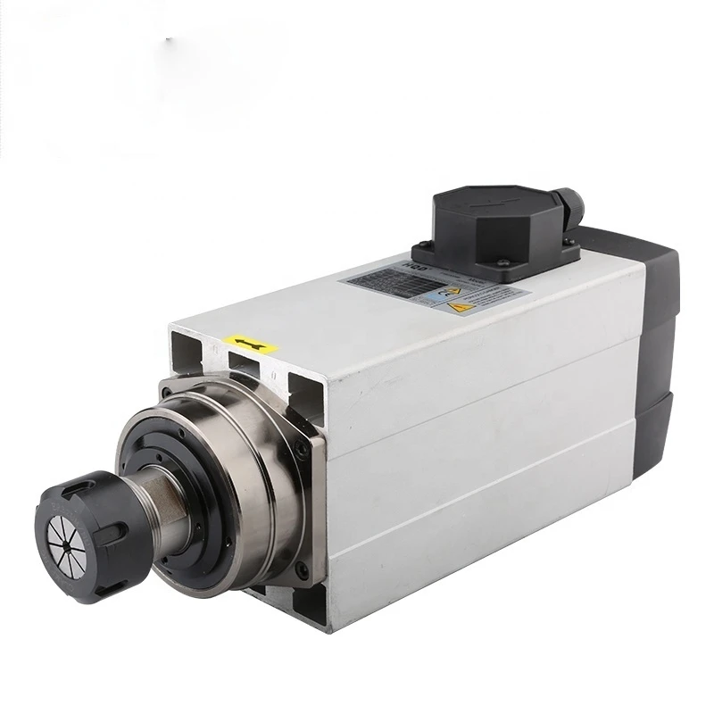 

6KW 220v 380v Router Spindle Motor Air Cooling Spindle 18000rpm 300hz 12.6A 2.39Nm Cnc Router Using Engraving Wood