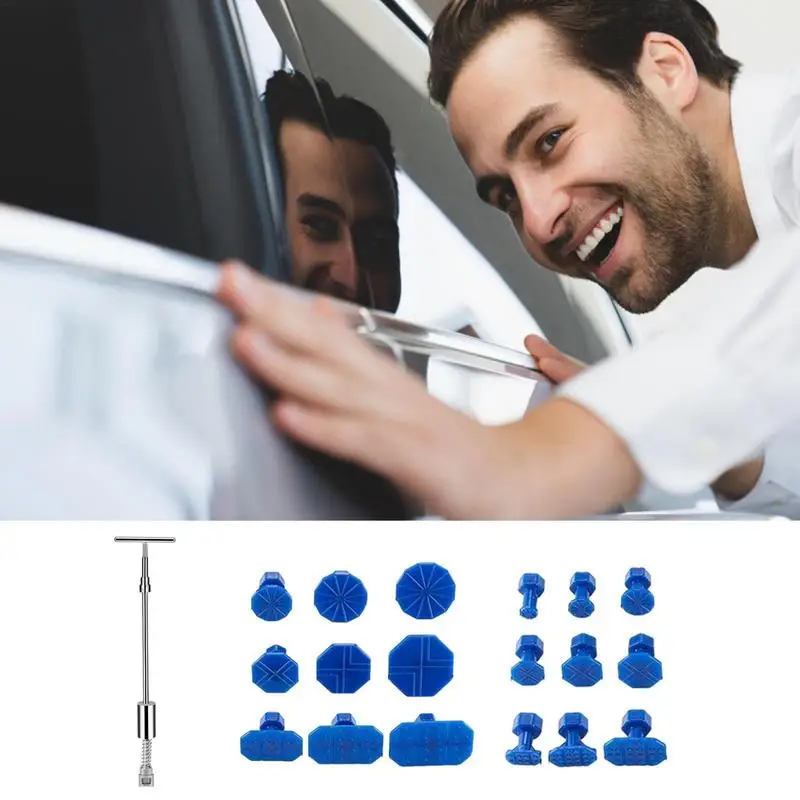 

Car Repair Body Repair Tool Suction Cups Auto Repair Kits Metal T Repair Sheet Slide Hammer Vehicle Manual Dent Removal Tool