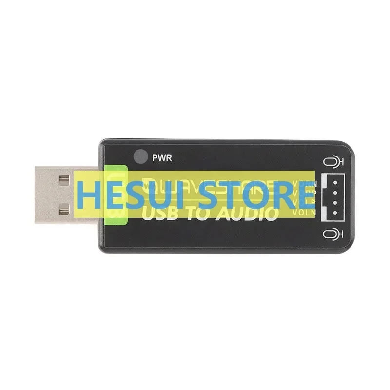 Фото Оригинальный USB-аудио Raspberry PI USB-аудиомодуль без звуковой карты, встроенный микрофон/динамик №3