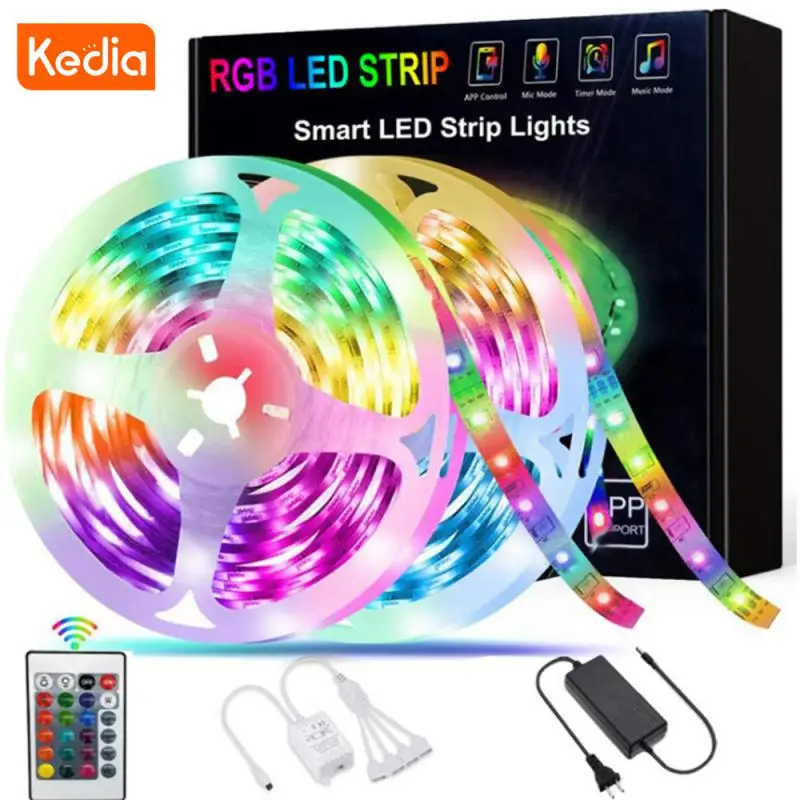 

RGB LED Strip Light 2835 SMD 20M RGB Leds Tape Diode Flexible Ribbon LED Lamp Bluetooth Control For Home Decoration BackLight