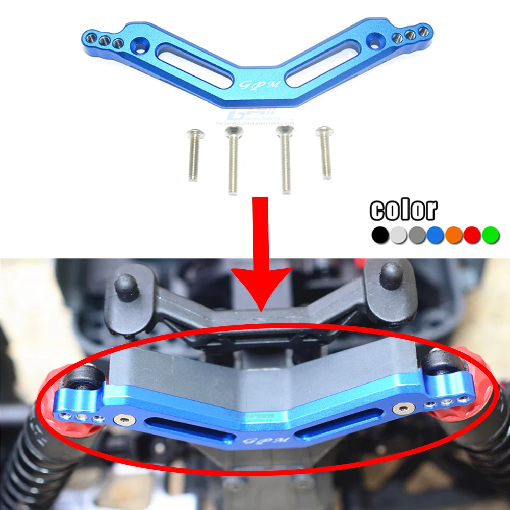 

GPM Metal Rear Shock Tower Rear shock absorber bracket plate for ARRMA 1/10 GRANITE SENTON BIG ROCK KRATON OUTCAST 4WD 3S