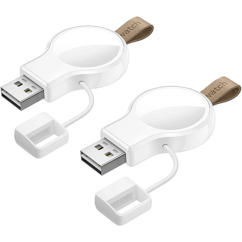 

2 упаковки для беспроводного зарядного устройства Apple Watch, для портативного магнитного USB-зарядного устройства IWatch, для Apple Watch SE/6/5/4/3/2/1