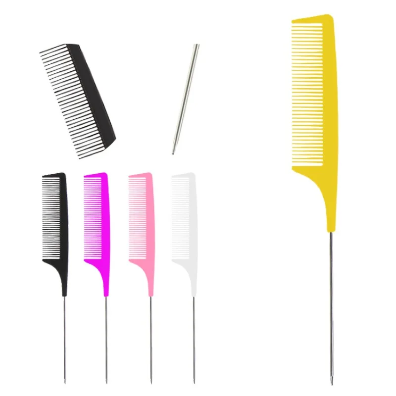 

The Manufacturer Directly Supplies New Hair Dyeing, Highlight Dyeing, Pointed Tail Comb Salon, Plastic Shaped Comb, Hair Salon,