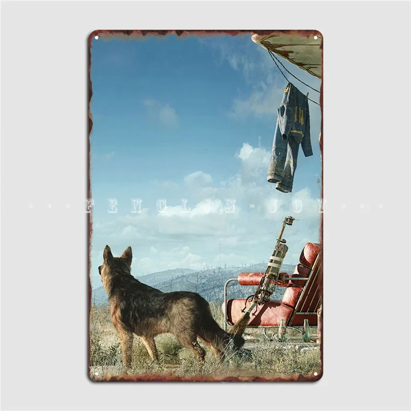 

Protector Metal Sign Pub Mural Custom Painting Décor Tin Sign Poster