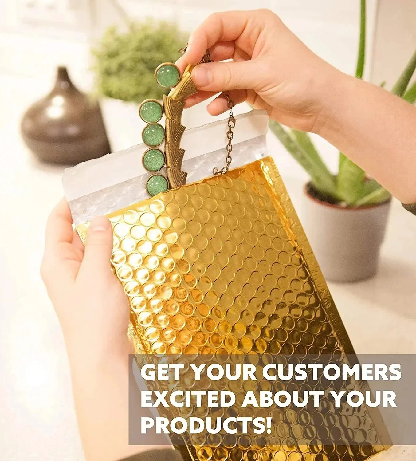 Водонепроницаемая сумка 100 золотые конверты для почтовых отправлений утолщенная