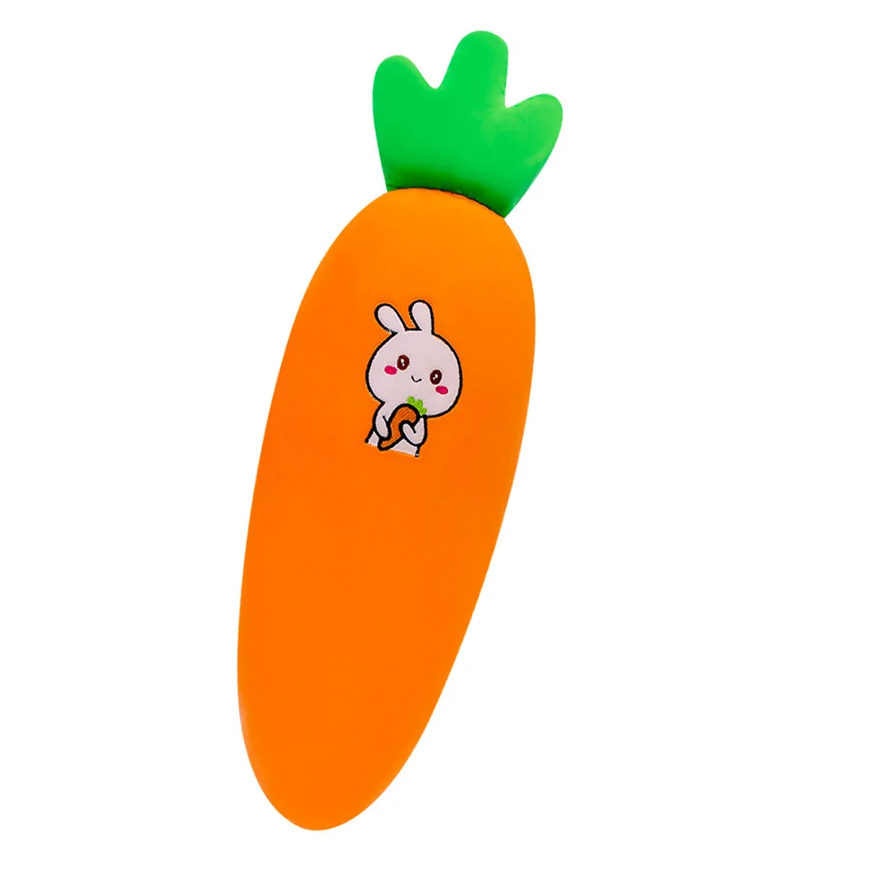

Carrot Shaped Throw Pillow Adorable Chair Back Cushion Plush