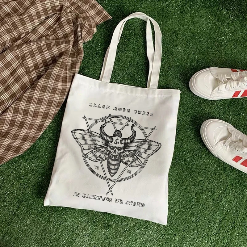 

Сумка-шоппер в стиле панк, с графическим принтом