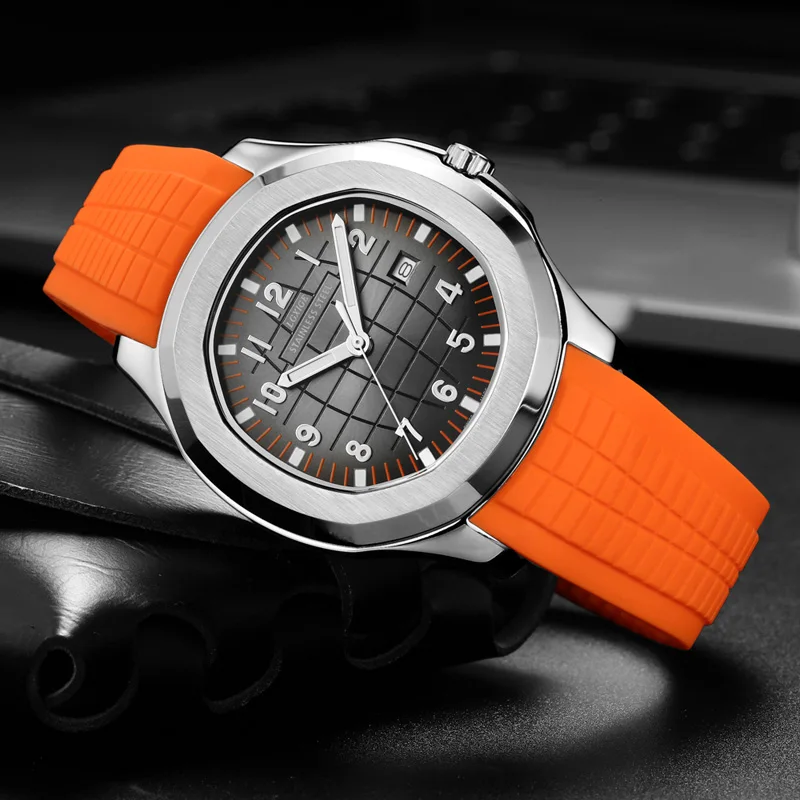 Young Style Men's Quartz Watch Casual Silicone Waterproof Quartz Watches Fashion Auto Date Luminous Hands Clock Dropshipping enlarge