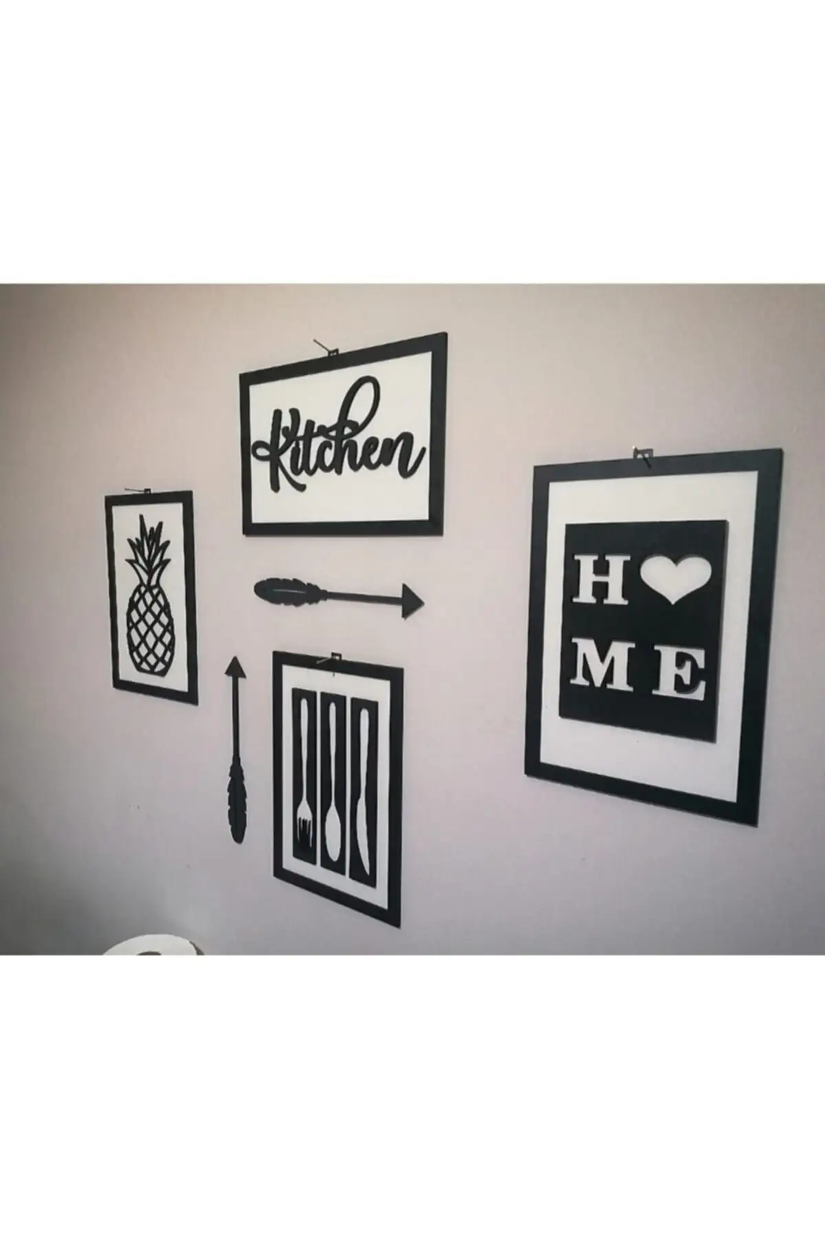 

Mdf Framed 3d Decorative Hand-Painted 6 Piece Kitchen Table Set Kitchen Wall Art