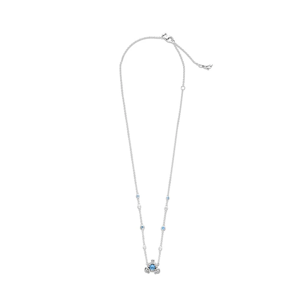 Pandora 925 Sterling Silver Pumpkin Collier Necklace for Women Fashion Jewelry Birthday Gift