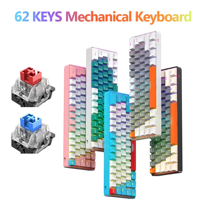 

Механическая игровая мини-клавиатура с RGB-подсветкой и USB-портом