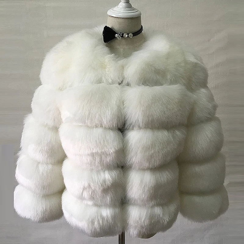 Fluffy Mink Coats Women Autumn Winter Top Fashion White Faux Fur Coat Elegant Thick Warm Faux Fur Jackets for Women 2022