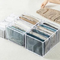 drawer organizers storage box foldable wardrobe organizer jeans yoga pants t shirt women underwear for storage closet organizer