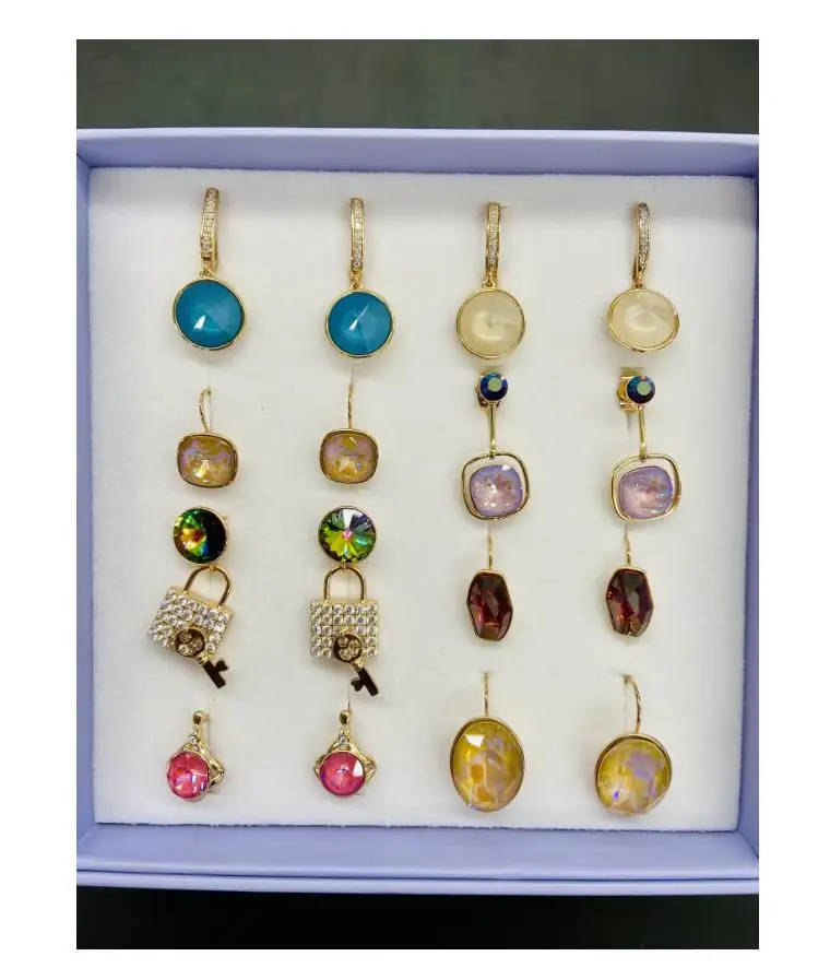 

Xuping ювелирные изделия Очаровательная Акция Серьги с кристаллами для женщин в ювелирной коробке подарок