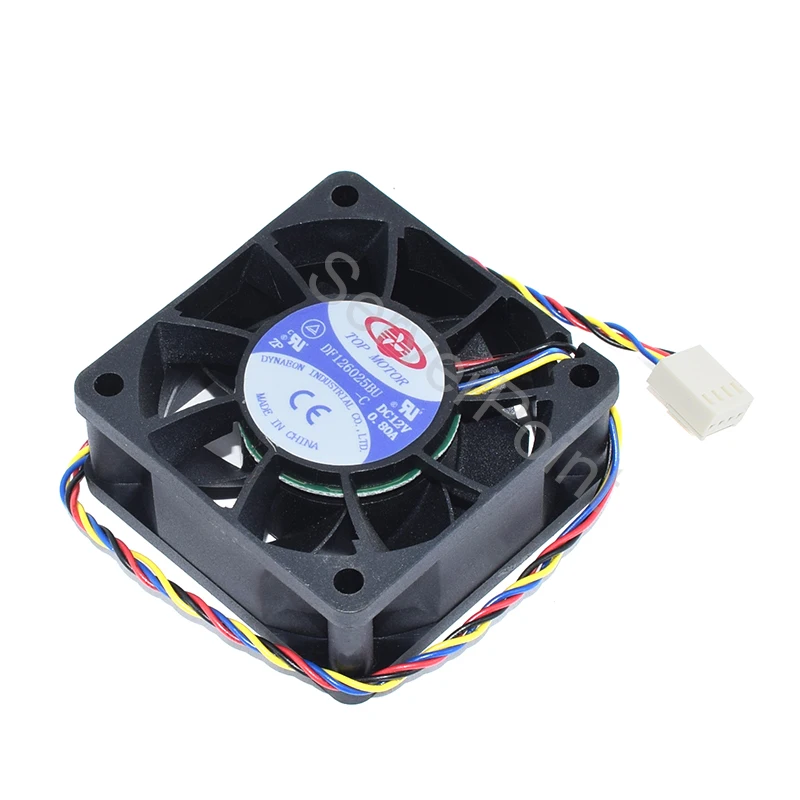 Новый DF126025BU DC12V 0.80A 60x60x25 мм 4-контактный квадратный Вентилятор охлаждения сервера