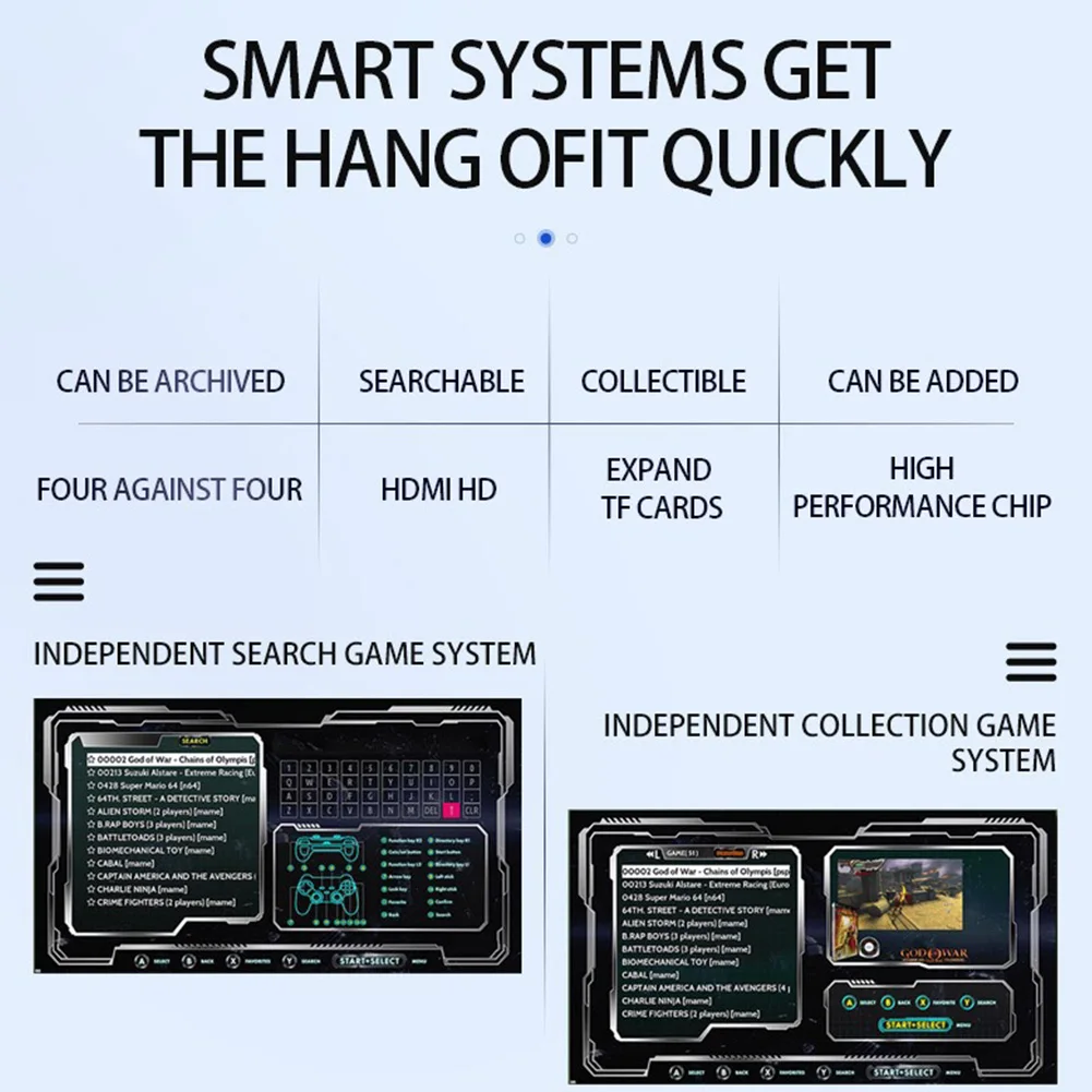 Домашняя консоль G11 Pro в стиле ретро встроенная 10000+ ретро-игр Plug and Play совместимый